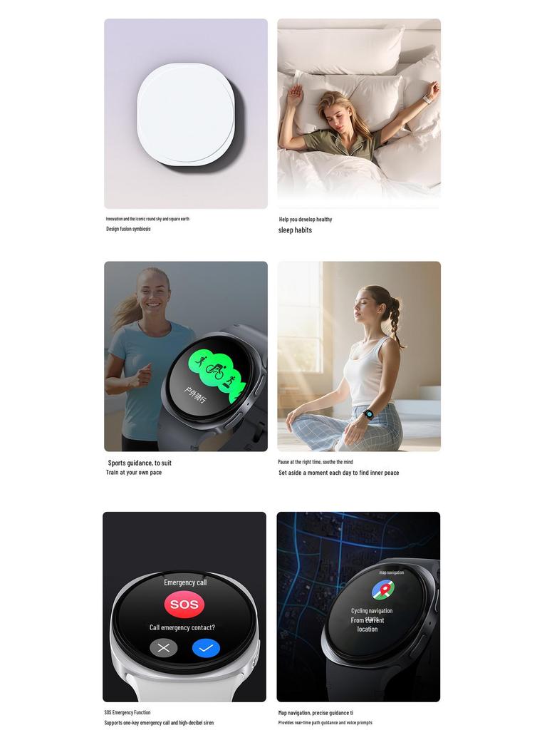 HD8mini Smartwatch: Bluetooth Calls, Heart Rate & Blood Pressure Monitoring, Waterproof Bracelet for Women's Health