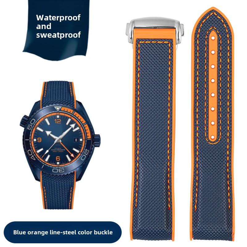 For Omega Seamaster 300 Observatory Ocean Universe 600 Nylon Rubber Silicone men WatchBand 20mm 21mm 22mm Watch Strap Bracelet