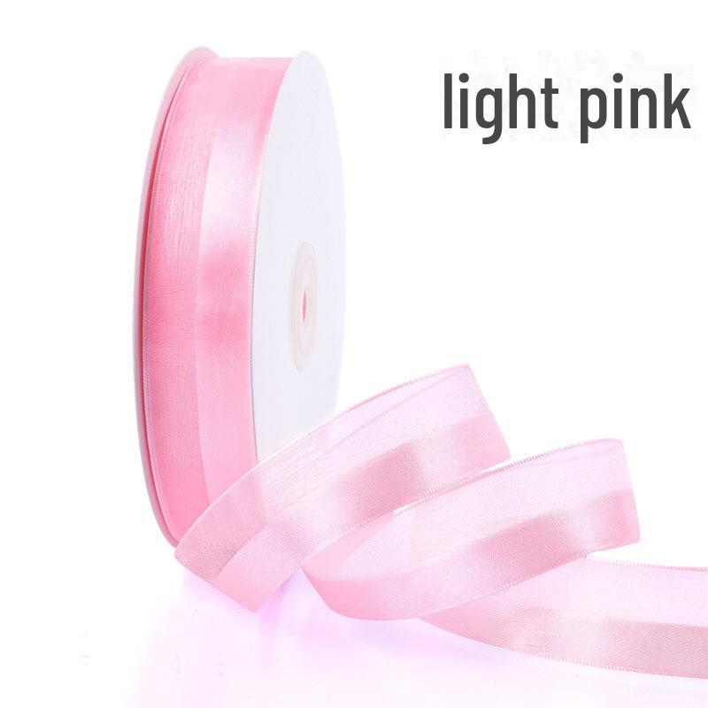 2.5cm Satin & Yarn Ribbon for Gift, Cake, and Wedding Box Decoration