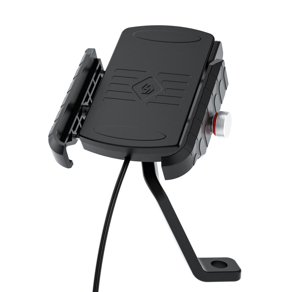 15W Phone Wireless Charge Bracket Extension Bracket Black B For Moto Scooter