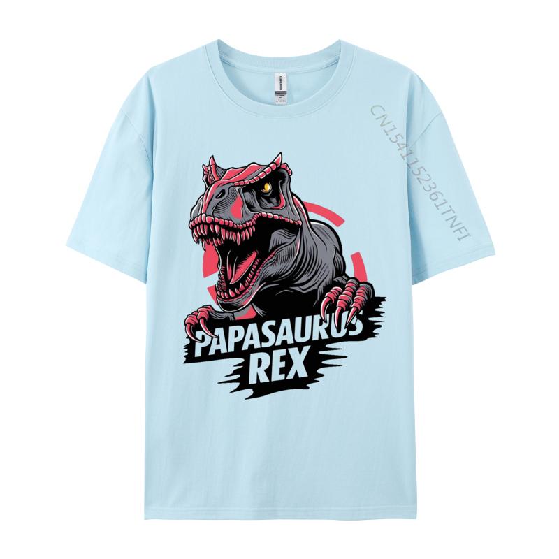Papasaurus Rex Tshirt Combed Cotton Personalized Tops Shirt Prevalent Mens Tshirts Classic NEW YEAR DAY TShirt