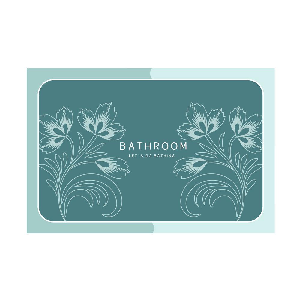 Diatom Mud Quick-Dry Non-Slip Bathroom Mat - Water Absorbent, Wear & Dirt-Resistant, Wash-Free, Perfect for Toilet Doors