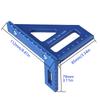 3D Multi Angle Measuring Ruler 45/90 Degree Plastic Carpentry Square Protractor Drawing Line Ruler Miter Triangle Layout Tool