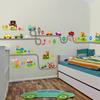 Cartoon Little Car Wall Stickers for Children's Bedroom or Kindergarten