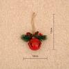 Christmas Bell Hanging Pendant Jingle Bell Christmas Tree Door Wall Hanging Pendant For Christmas Party Decorations Supplies