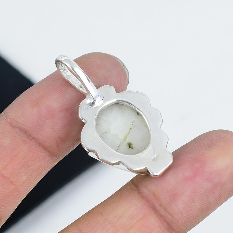 Natürlicher Mondstein Edelstein Anhänger 925 Sterlingsilber - Handgefertigtes Sarg-Design, Alltagsschmuck, Einzigartiger Mondsteinanhänger Party-Wear Geschenke