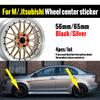 56MM Car Wheel Center Decal Sticker Badge Accessories For Mitsubishi 9 Ralliart EX ASX L200 Colt Outlander Pajero Lancer Eclipse