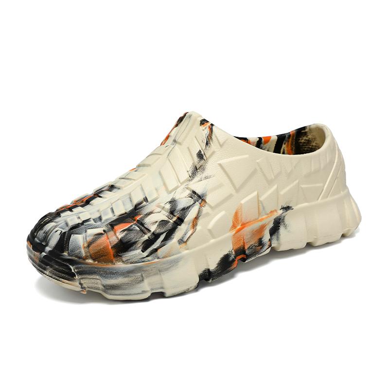 

Новые модные мужские сандалии большого размера на толстой подошве, женские мужские сандалии из ЭВА, легкие дышащие пляжные шлепанцы 36-37