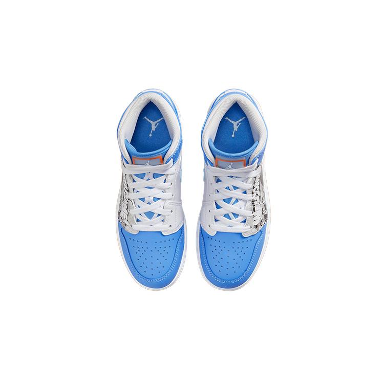 New Jordan 1 Mid Sneaker School Game Winner GS DR6492-100