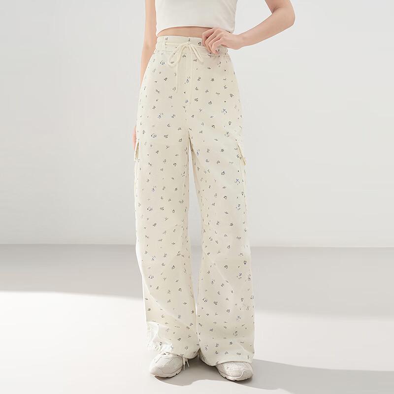 

Le Tini 2025 New Loose Straight Wide-Leg Cargo Pants S