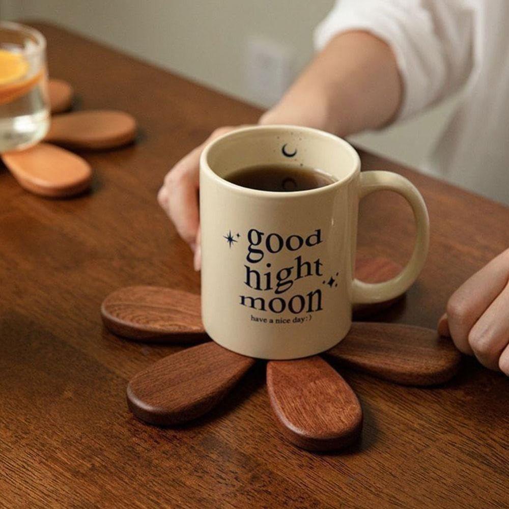 Set of 3 Wooden Tree Trivet Black Walnut Wood Placemats New Insulation Mat  for Home Kitchen