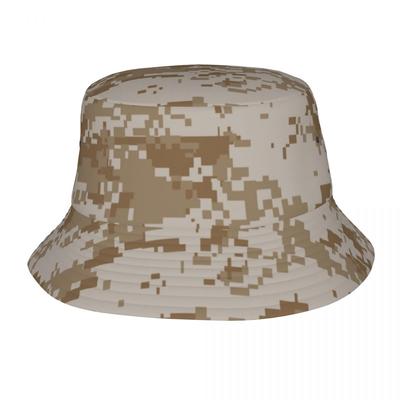 Digital Desert Camo Bucket Hats Unisex Unisex Trendy Military Army Camouflage Summer FisherUnisex's Hat