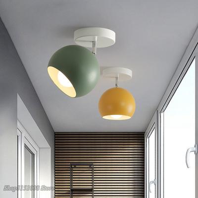 תאורת תקרה LED נורדית מנורת תקרה מודרנית בצבעי מקרון לסלון חדר שינה גוף תאורה תאורה פנימית מנורת כדור גופי תאורה