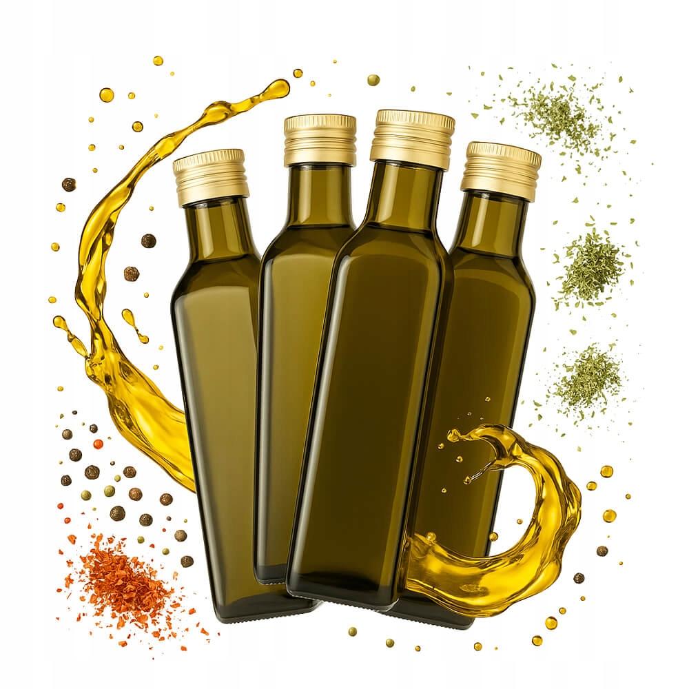Bottle of MARASCA OLIVE 250ml for olive oil, tinctures, vinegar, oil, syrup, sauce bottles