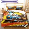 3pcs Car Bedding Set Duvet Cover Closure Includes 1 Duvet Cover & 2 Pillowcases, Soft and Comfortable for All Seasons.