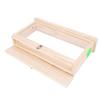 Bee Breeding Box Double Sided Acrylic Board Wooden Bee Hive Observation Box with Vents Beekeeping Supplies