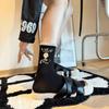 Cartoon Puppy Mid-calf Socks for Women with Contrasting Color Edges, Men and Women Wear Pure Cotton Retro Trendy Socks