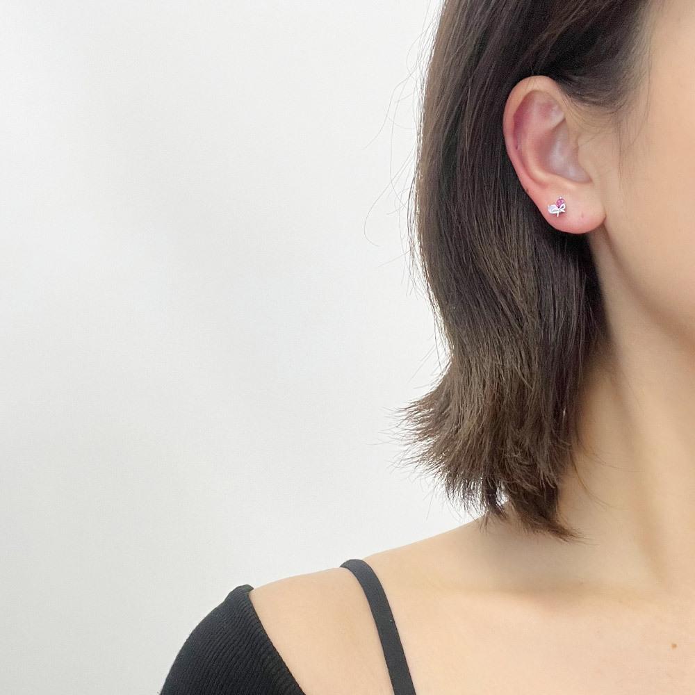 Dieuamour Ribbon Heart Surgical Piercing 3 Colors