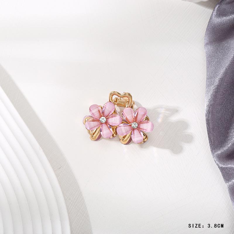 Mini Rhinestone Bow Hair Clip - Korean Style Accessory for Bangs