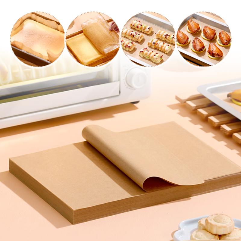 200/100/50Pcs Baking Paper Non-stick Oil Proof Parchment Paper Oven Grilling Mat Paper Food Wrapping Paper Baking Tool