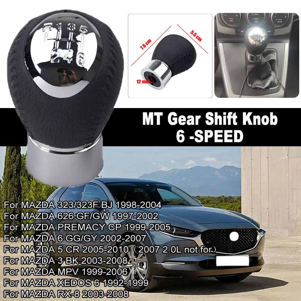 

5 6 Speed MT Gear Shift Knob for Mazda 3 BK 5 CR 6 GG/GY MPV PREMACY CP 323/323F BJ 626 GF/GW XEDOS 6 RX-8 GearShifter Stick Pen 6 Speed