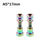1/2Pcs Titanium Bolt M5X17Mm M5X19Mm Bicycle Nut Titanium Alloy Stem Bolts Road Folding Bike Screw Accessories