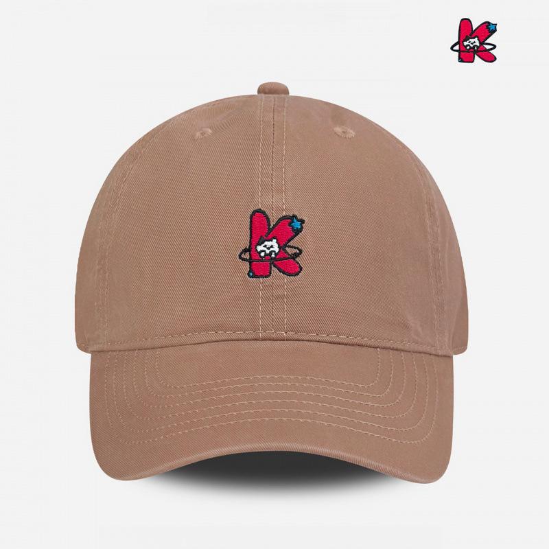 Anime Style Letter K Kitten Embroidery Baseball Cap Female Versatile Four Seasons Shade Cap Male