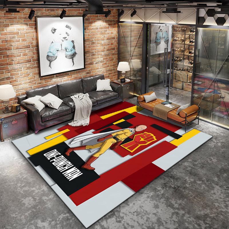 Onepunch Man Carpet Rug For Living Room Bedroom Home Sofa Decoration Kids Play Nonslip Floor Mat