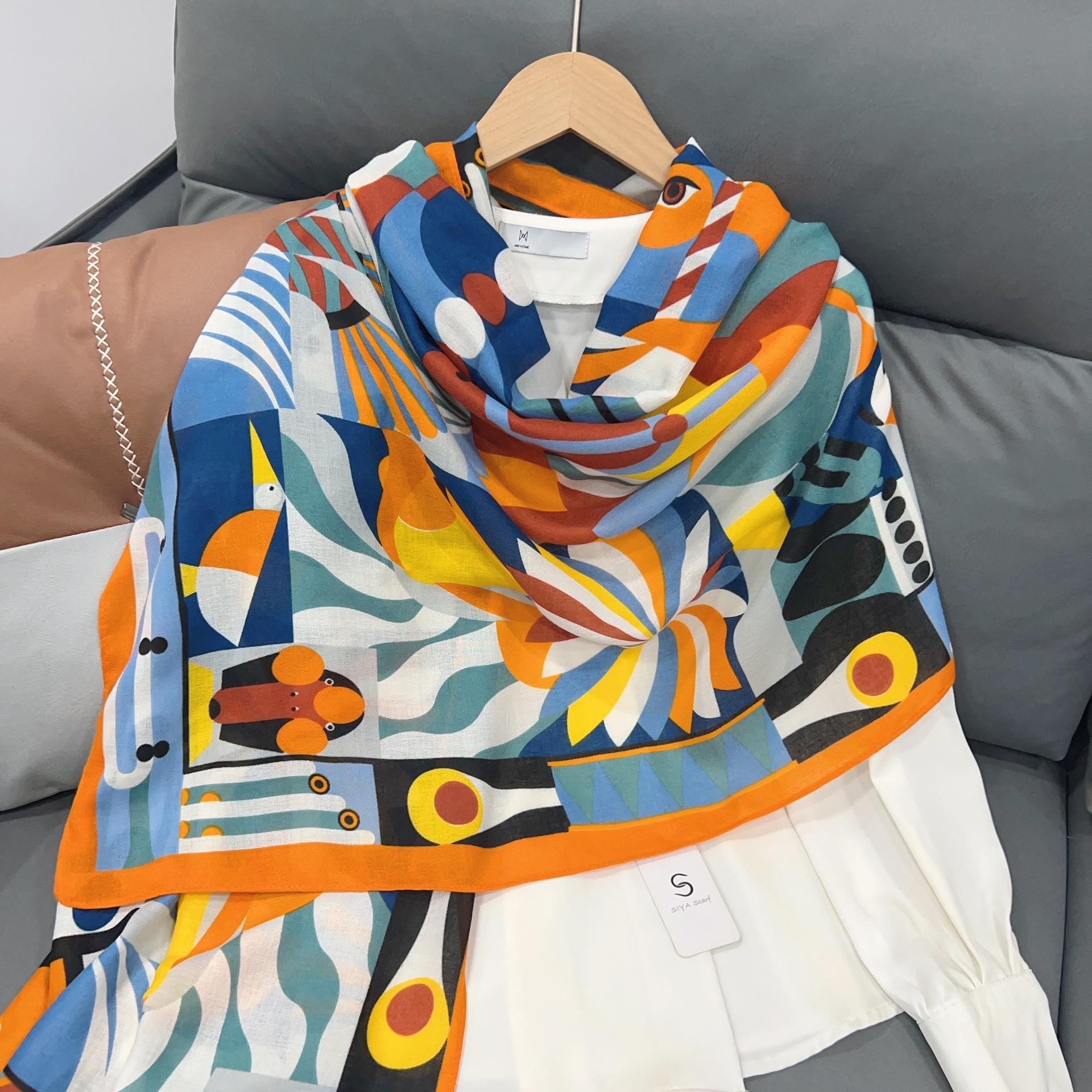

Wind new cotton and linen soft warm scarf 2025 autumn and winter fashion temperament long scarf decorative shawl women 180*85cm
