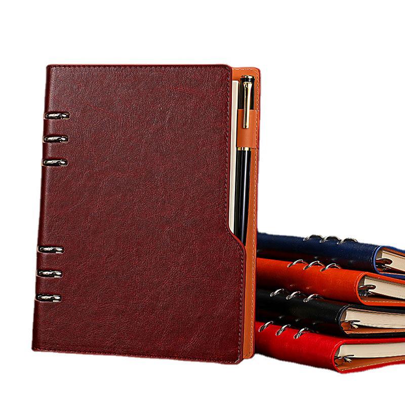 A5 Hollow-Out Loose-Leaf PU Notebook with Custom Logo Option