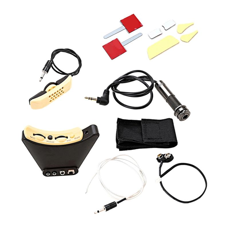 Acoustic Guitar Pickup Microphone Sound Hole Equalizers Piezo Pickup Replacement