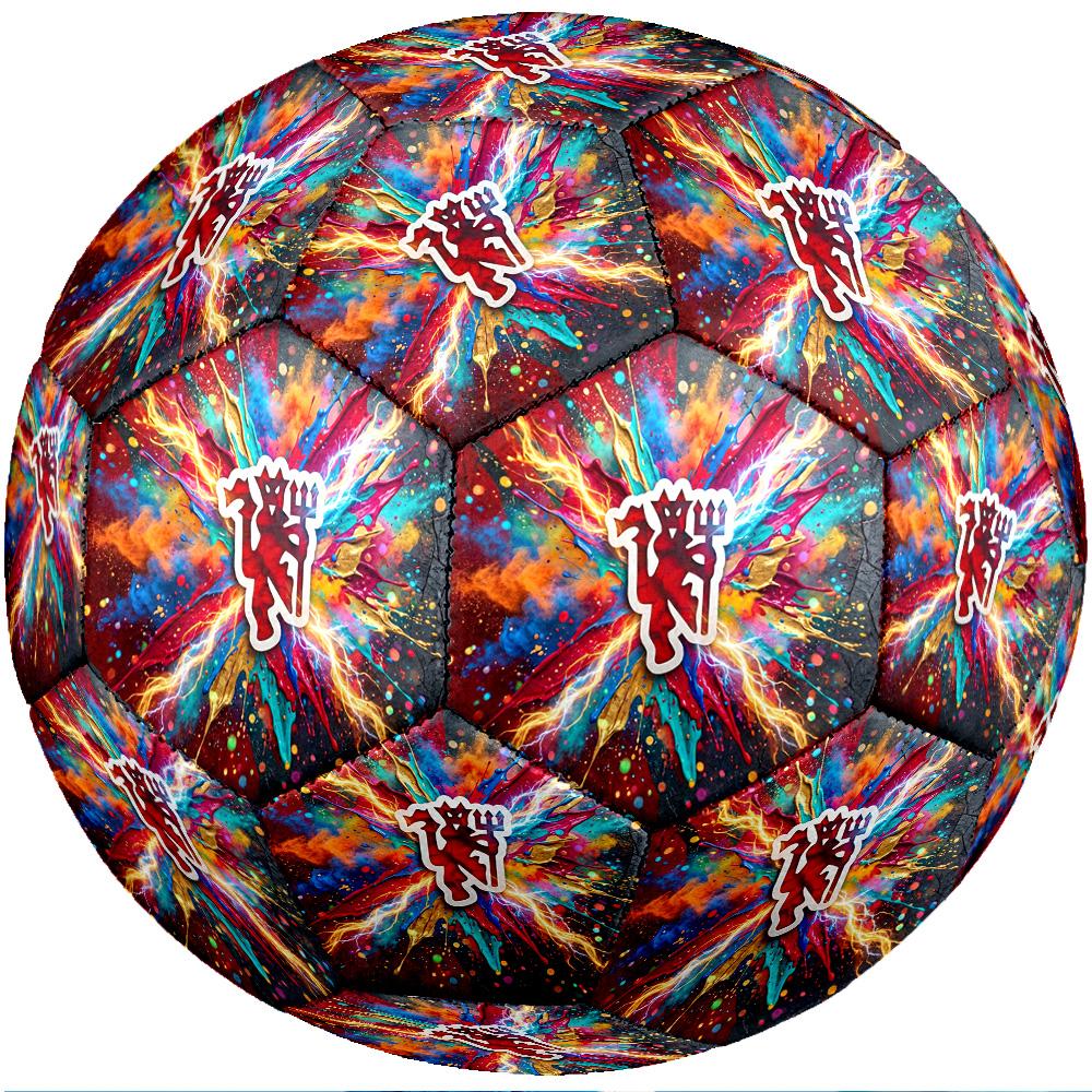 Pallone da calcio tema Manchester United Taglia 5 Pallone da calcio Tocco Morbido Pallone da calcio per Allenamento Professionale per Sport all'Aperto