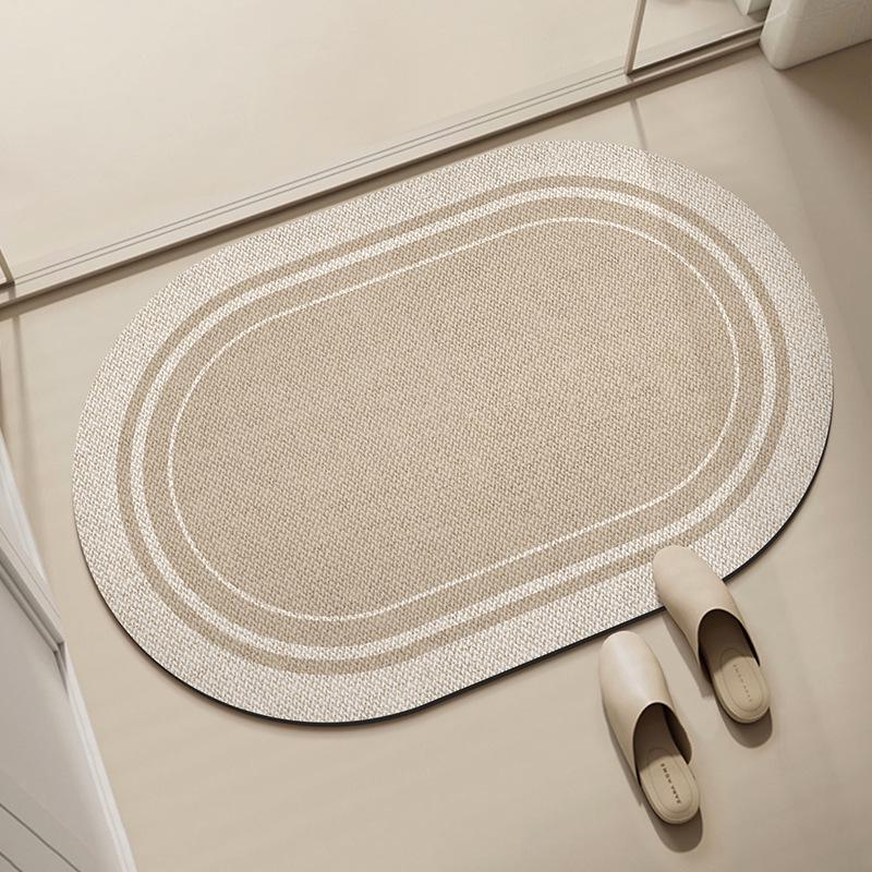 Schnelltrocknende Rutschfeste Badezimmer-Bodenmatte aus Kieselgur