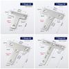 10Pcs 90° Right Angle Angle Bracket Flat Fastener Corner Bracket  Hardware Accessory
