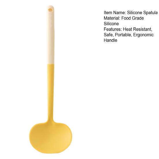 Spatulă Silicon Ciupercă pentru Gătit Răsucitor Rezistent la Căldură pentru Tigăi Antiaderente și Acoperite Ustensilă Sigură de Bucătărie pentru Gătit