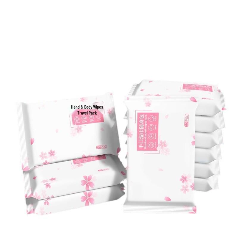 10-Pack [Newcomer Special] Portable Infant Wet Wipes for Hands, Mouth, and Diaper Area