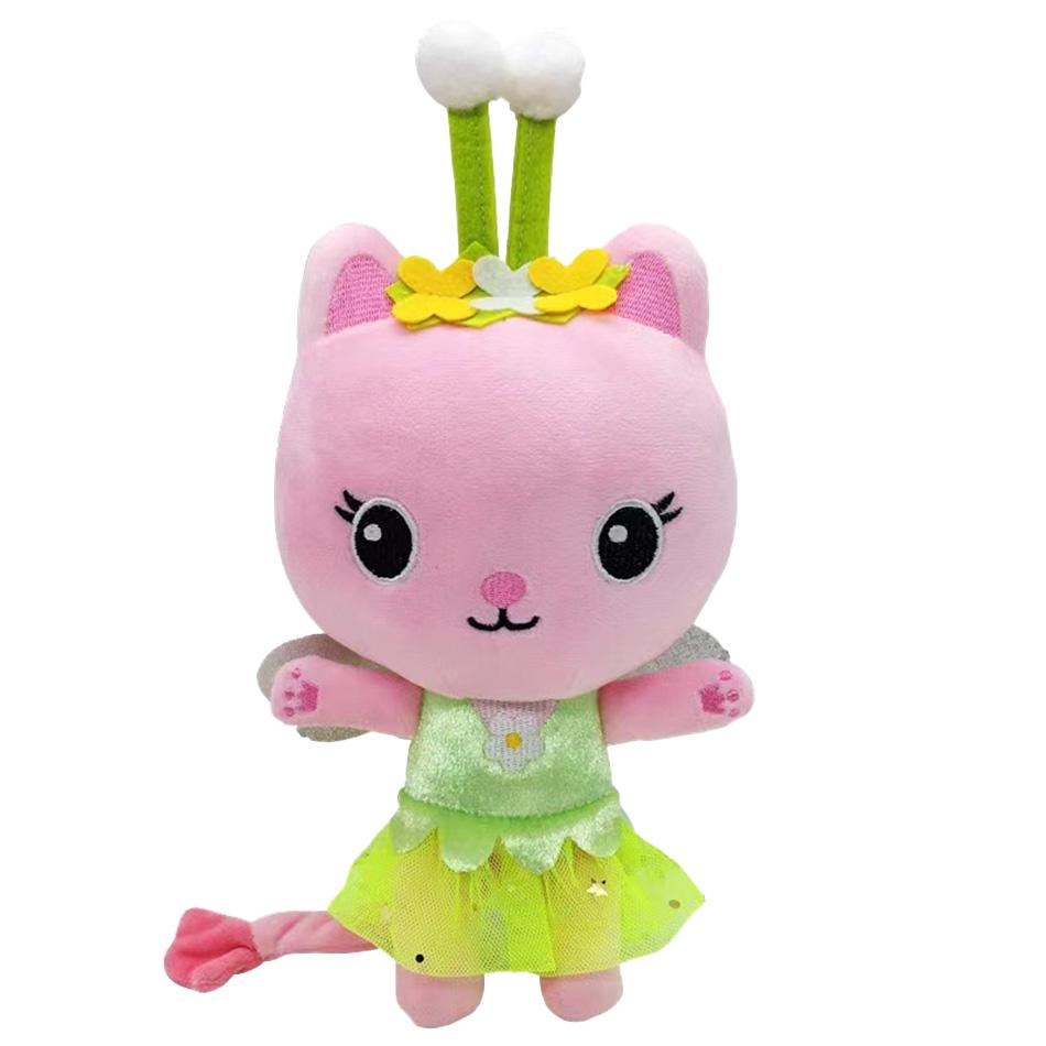 25Cm 7-Piece Gabby Doll House Plush Plaything Animation Stuffed Animal Mermaid Cat Mermaid Plush Doll Children S Christmas Present