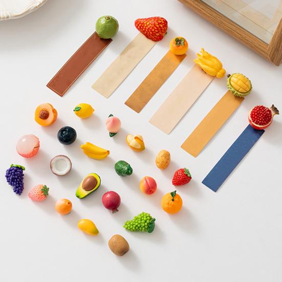 Simulated Fruit Refrigerator Magnet 3D Fruit Resin Fridge Magnet Home Kitchen Office Whiteboard Cabinet Locker Decoration Magnet