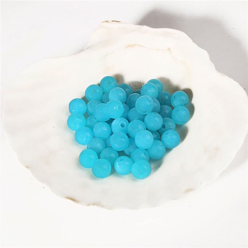 8-10mm Small Round Acrylic Beads for DIY Children's Necklaces and Earrings