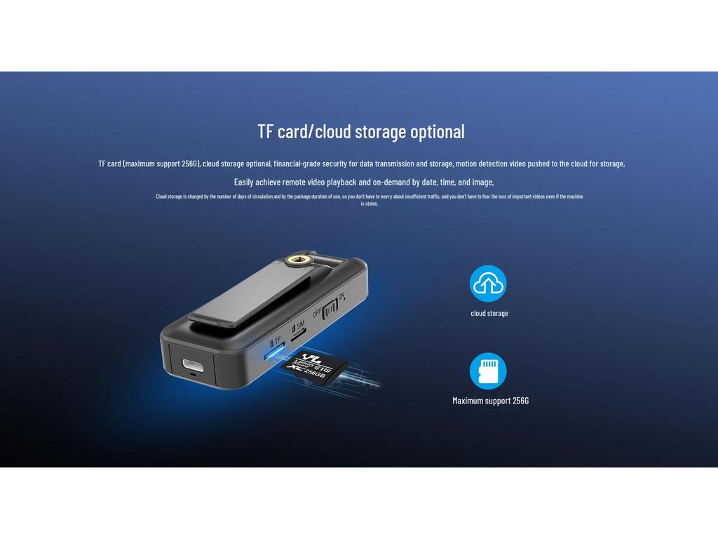 S11 Portable 4G Wireless HD Outdoor Sports Recorder with Extended Standby