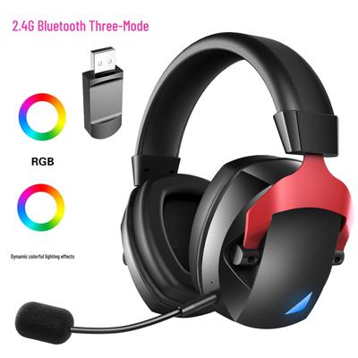 2.4G Wireless Low Latency RGB Gaming Headset for PC & PS4