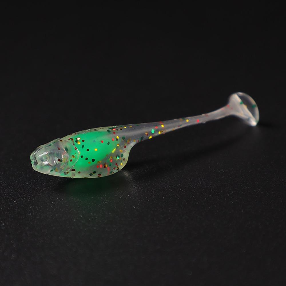 

20PCS 5cm 1.3g Fishing Jig Lure TPE Floating Minnow Baits New Fishing Soft Lures Fishing зелёный