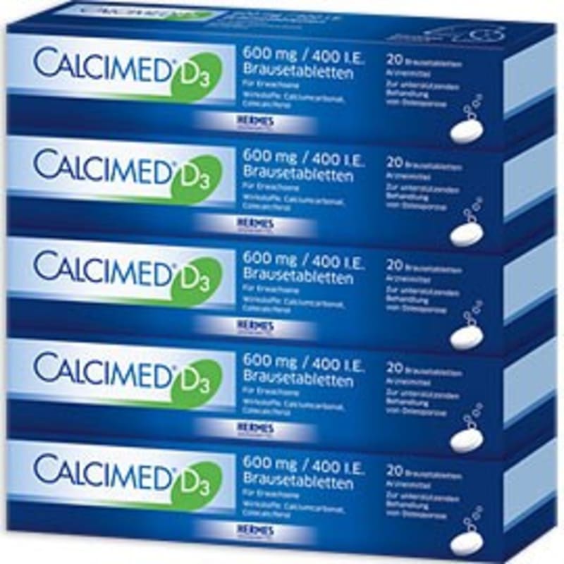 

Hairmes Calcimed (КАЛЬЦИМЕД) D3 600 мг/400 МО. Шипучі таблетки 100 таблеток