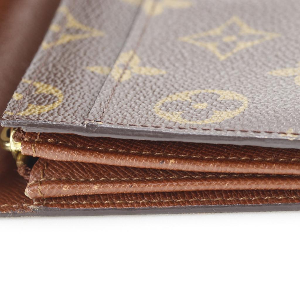 LOUIS VUITTON Pochette Porto Monnet Credit Purse M61725 Brown Monogram canvas Women Used
