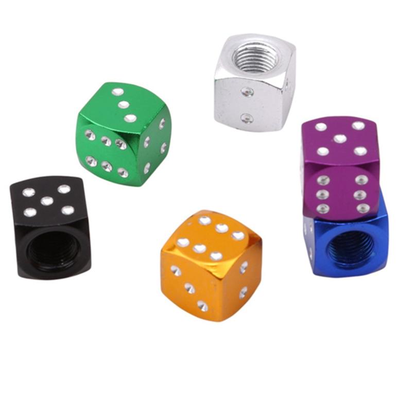 Wheel Tire Valve Cap Hexagonal Air Stems Cover Ventile Tyre Dust Cap Rims Car Wheel Styling Round