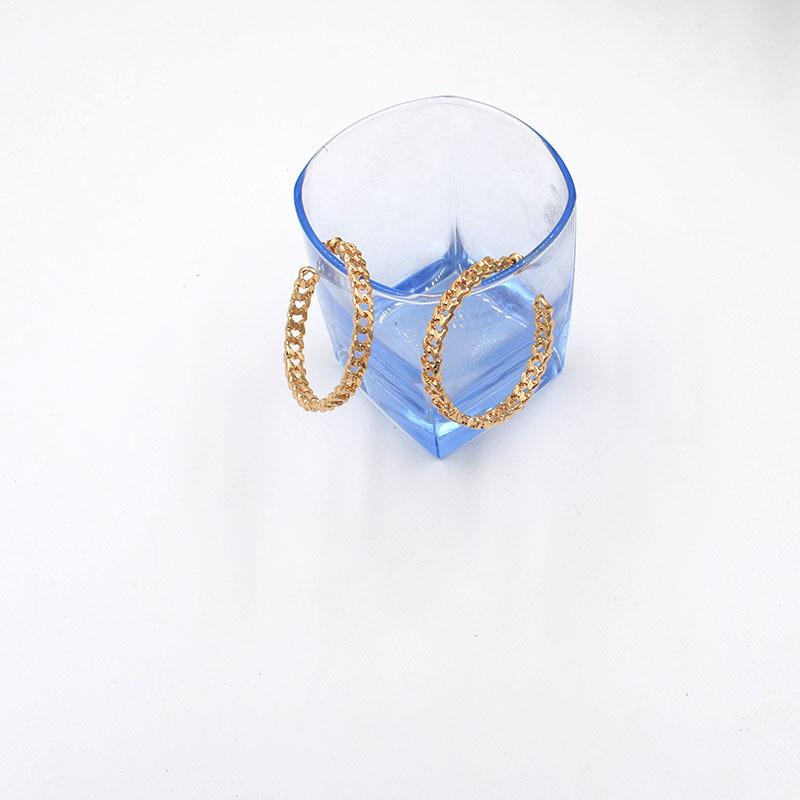Minimalist C-Shaped Alloy Stud Earrings - Large, Versatile Japanese-Korean Design for Women