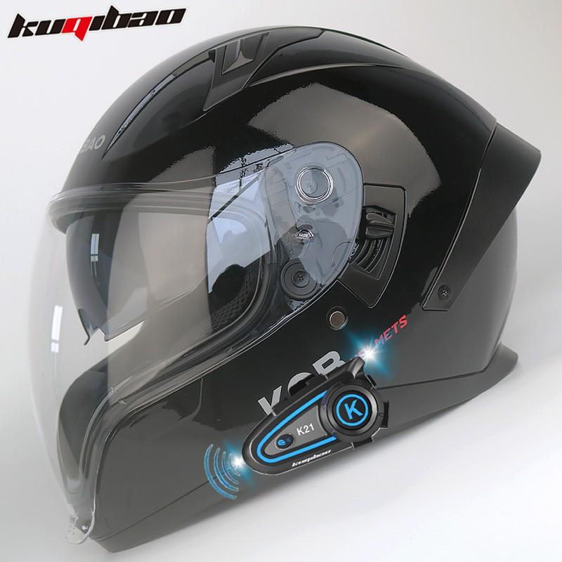 Full Face Motorcycle Helmet Dual Visor 3C Certified Lightweight All With Bluetooth
