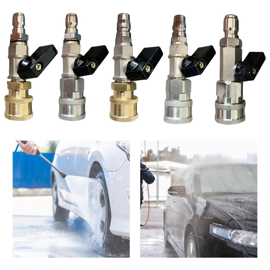 High Pressure Washer Ball Valve Kit Sturdy Quick Connect Plug for Pressure Washer Hose Hose Switch Power Washer Hose Accessory