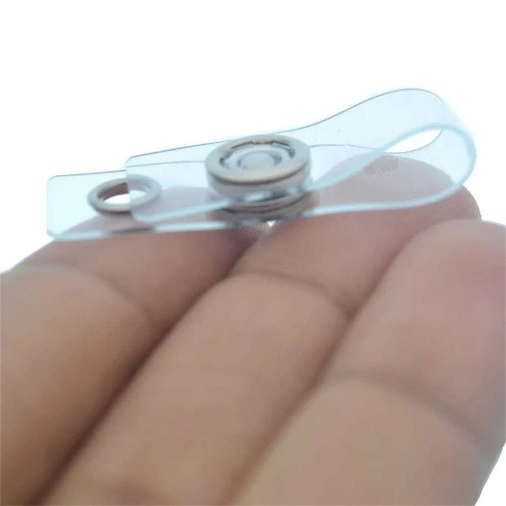 Držák Průhledný Čirý Jmenovka Klíčenky Držák na ID Kartu Držák na Karty Šňůrka Spona na Držák Karty