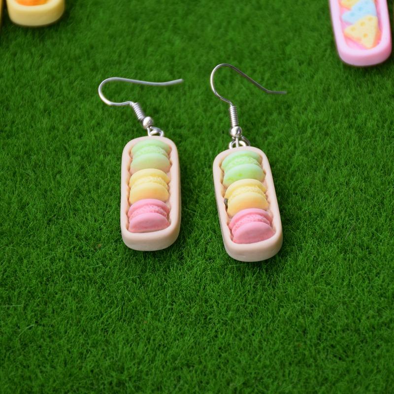 Earring for Women Resin Drop Custom Made Handmade Cute Girls Sweet Gift Cookies Macaron Cake Food Donuts